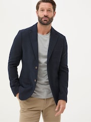 FatFace Blue Navy Witley Wool Blazer - Image 1 of 6