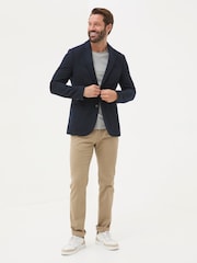 FatFace Blue Navy Witley Wool Blazer - Image 3 of 6
