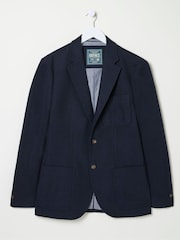 FatFace Blue Navy Witley Wool Blazer - Image 6 of 6