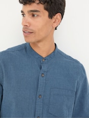 FatFace Tadlow Blue Grandad Shirt - Image 4 of 6