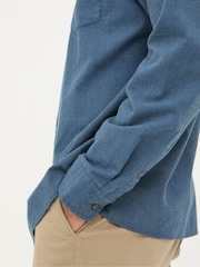 FatFace Tadlow Blue Grandad Shirt - Image 5 of 6