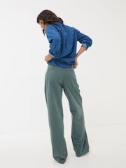 FatFace Saffron Blue Wide Leg Trousers - Image 2 of 5