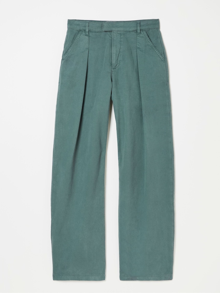 FatFace Saffron Blue Wide Leg Trousers - Image 5 of 5