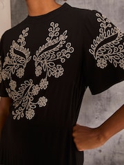 FatFace Margot Black Beaded Maxi Dress - Image 4 of 6