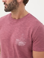 FatFace Pink Ship Happens T-Shirt - Image 3 of 4