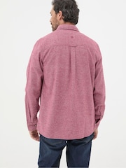 FatFace Red Long Sleeve Malton Shirt - Image 2 of 5