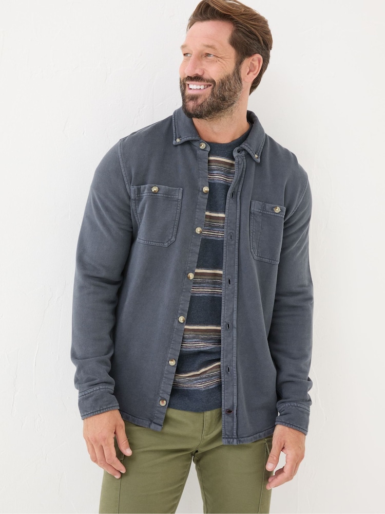 FatFace Petworth Blue Cotton Shirt - Image 1 of 5
