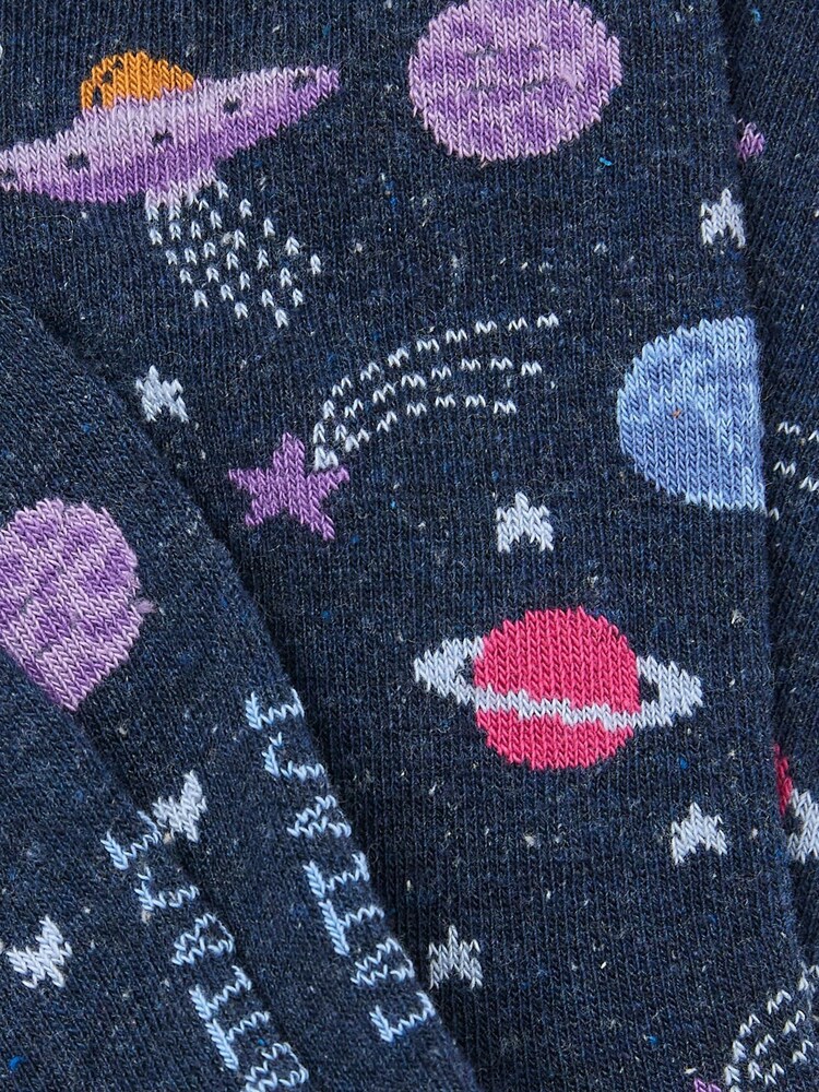 FatFace Blue Space Womens Socks 1 Pack (size 4-7) - Image 2 of 2