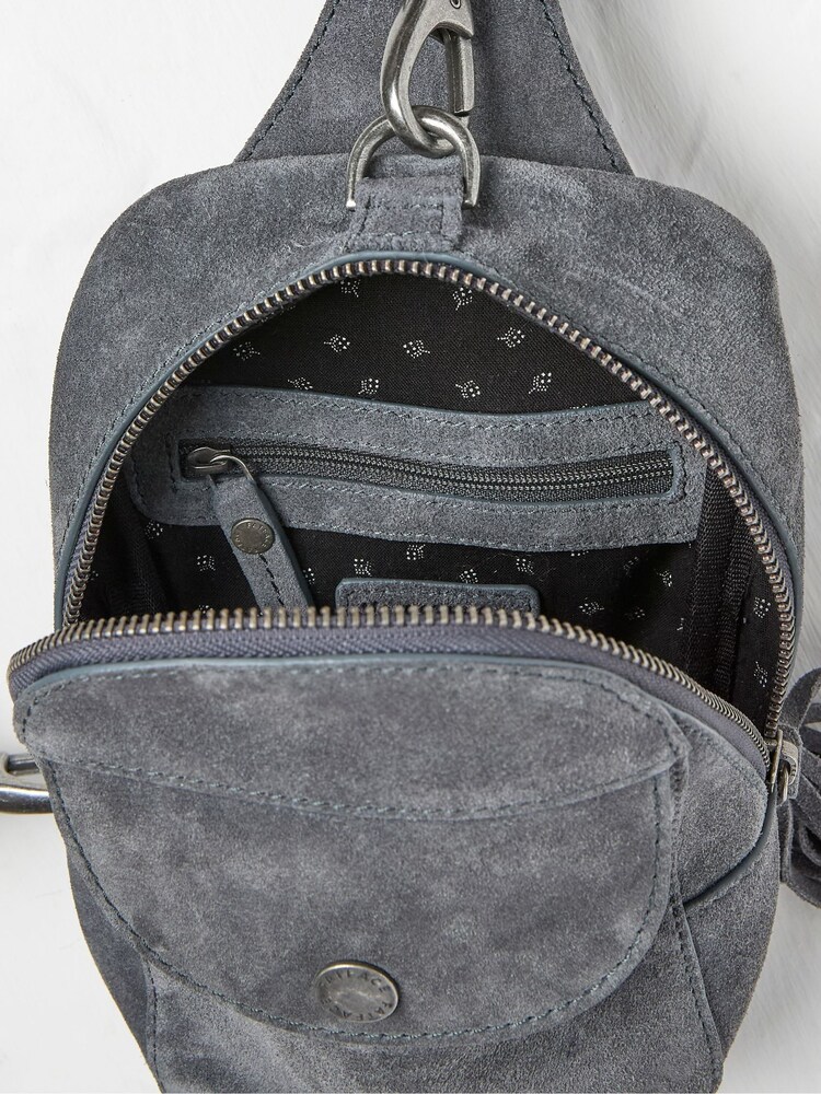 FatFace Grey Suede Belt Bag - Image 2 of 2