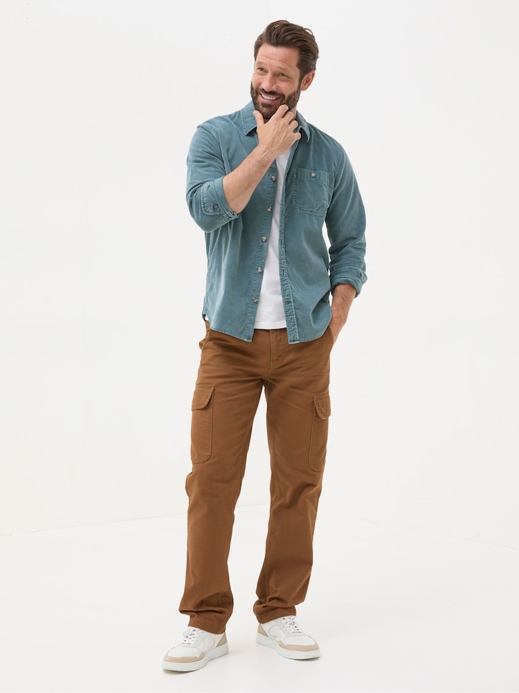 FatFace Green Long Sleeve Cord Shirt - Image 2 of 6