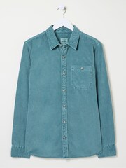 FatFace Green Long Sleeve Cord Shirt - Image 6 of 6