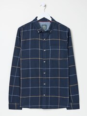 FatFace Blue Windowpane Check Shirt - Image 5 of 5
