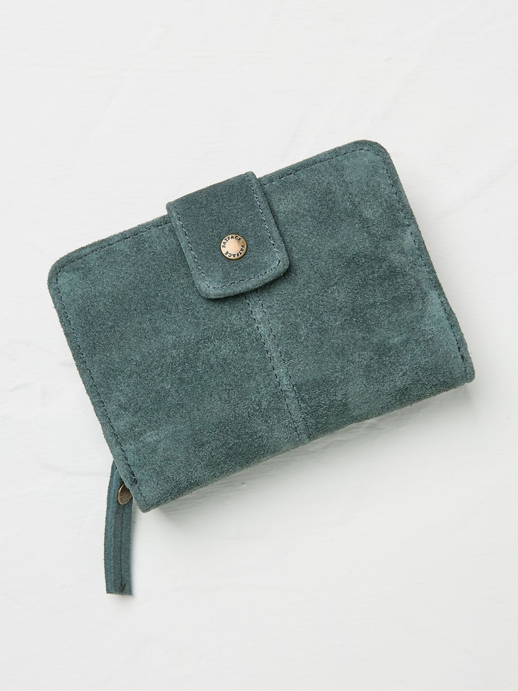FatFace Etta Blue Suede Zip Purse - Image 1 of 2