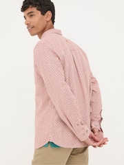 FatFace Orange Block Print Shirt - Image 2 of 5
