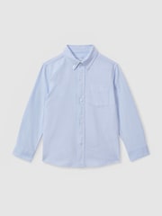 Reiss Soft Blue Greenwich 9-13 yrs Button Down Oxford Shirt - Image 2 of 4