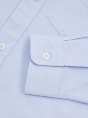 Reiss Soft Blue Greenwich 9-13 yrs Button Down Oxford Shirt - Image 4 of 4