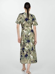 Mango Green Paisley Dress - Image 2 of 7