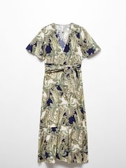 Mango Green Paisley Dress - Image 6 of 7
