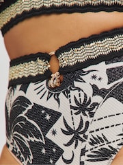 Figleaves Mystical Craft V-Shape Black Bikini Bottom - Image 3 of 3
