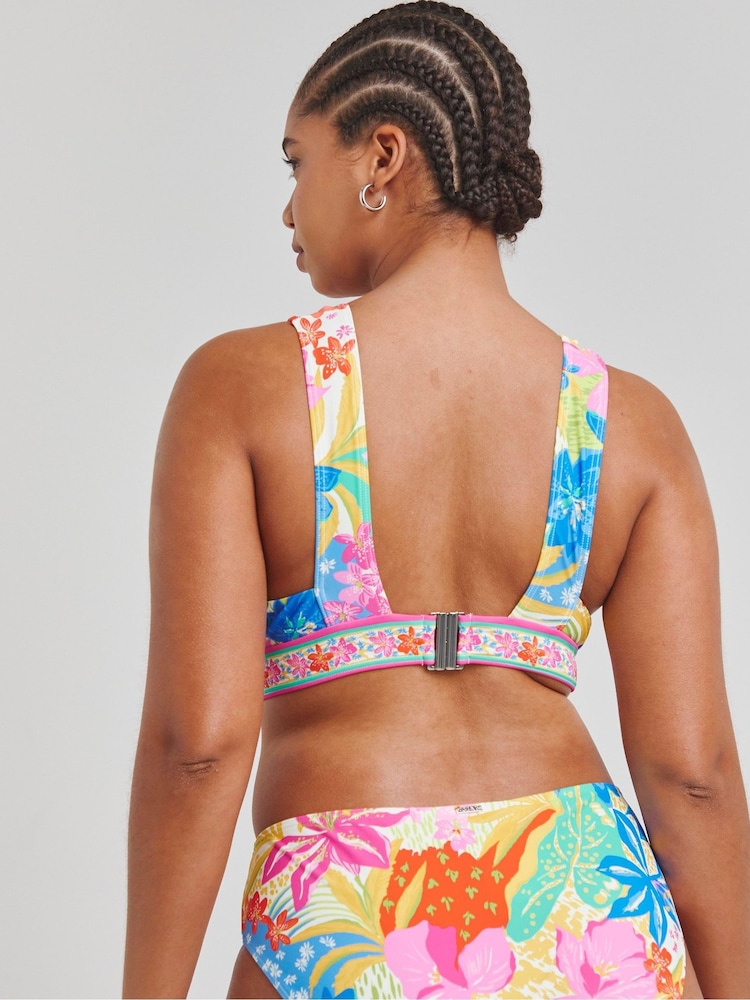 Figleaves Pink Frida Soft Plunge Bikini Top - Image 2 of 4