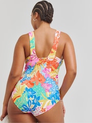 Figleaves Pink Frida Non Wired Plunge Swimsuit - Image 2 of 4