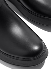 FitFlop F-Mode Folded Knot Flatform Tall Stretch Black Boots - Image 6 of 6