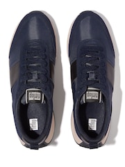 FitFlop Mens F-Mode Flow Fabric Suede Leather Trainers - Image 4 of 5