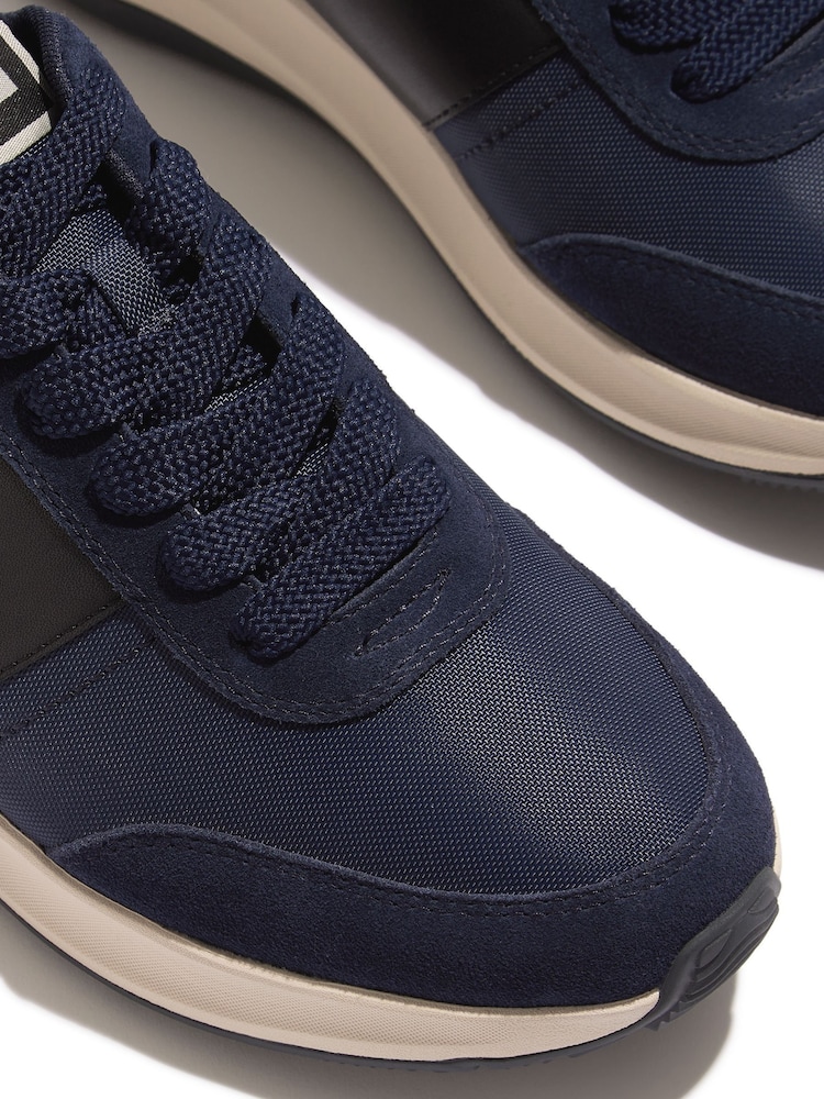 FitFlop Mens F-Mode Flow Fabric Suede Leather Trainers - Image 5 of 5