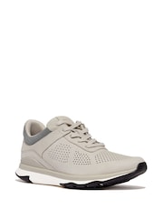 Серый - FitFlop Mens Vitamin Ffx Perf Nubuck Sports Sneakers - Image 3 of 5