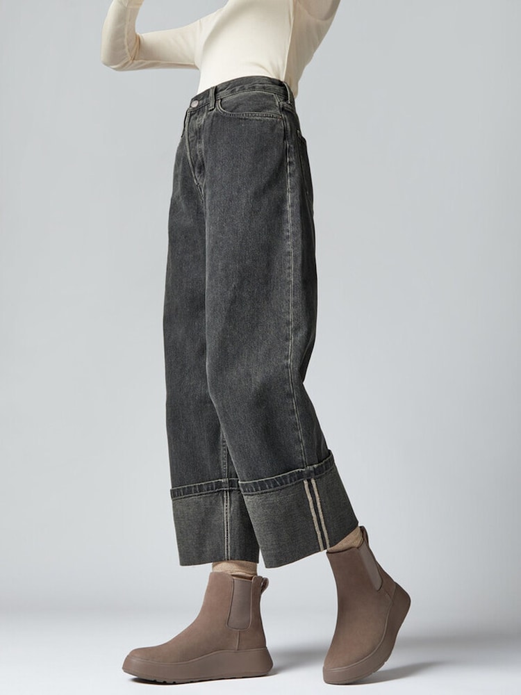Fitflop F-Mode Suede Flatform Chelsea Boots - Image 1 of 5 Fitflop F-Mode Suede Flatform Chelsea Boots - Image 1 of 5