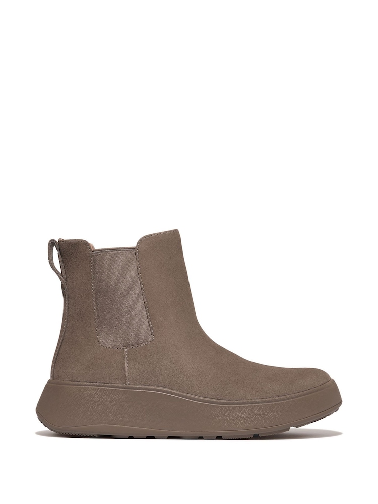 Fitflop F-Mode Suede Flatform Chelsea Boots - Image 2 of 5 Fitflop F-Mode Suede Flatform Chelsea Boots - Image 2 of 5