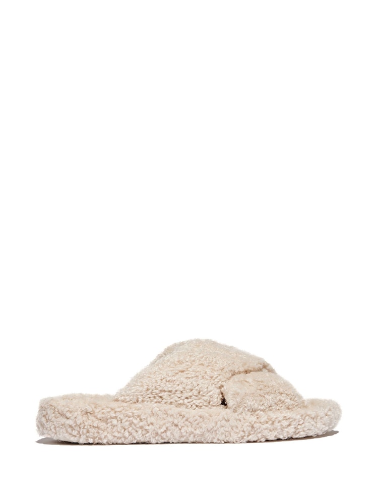 FitFlop IQushion D-Luxe Padded Cross Slides - Image 1 of 5