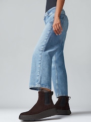 Fitflop F-Mode Suede Flatform Chelsea Boots - Image 1 of 5