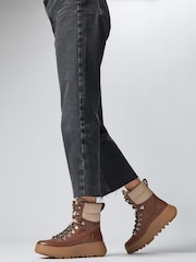 Fitflop Leather F-Mode Flatform Chelsea Boots - Image 1 of 5