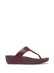 FitFlop Lulu Leather Toe Post Sandals - Image 2 of 5