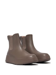 Fitflop Leather F-Mode Flatform Chelsea Boots - Image 3 of 5