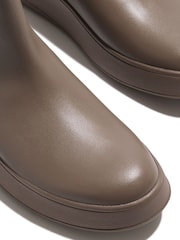 Fitflop Leather F-Mode Flatform Chelsea Boots - Image 4 of 5