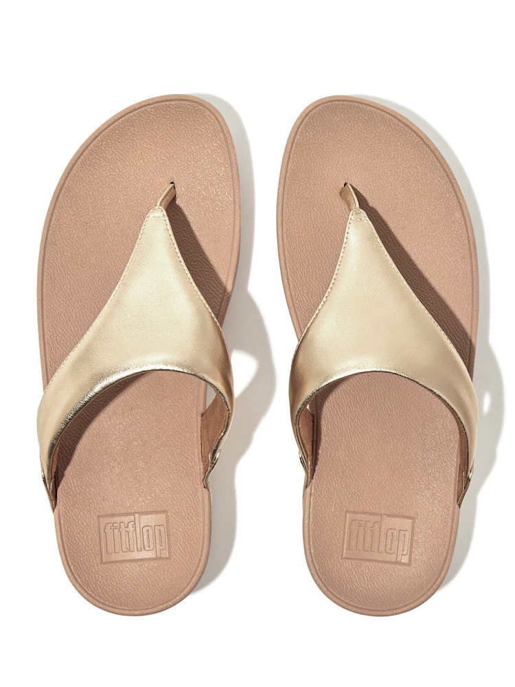 FitFlop Lulu Leather Toe Post Sandals - Image 3 of 4