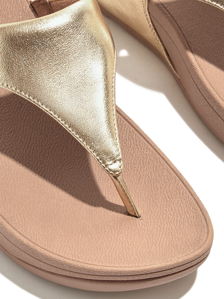 Dorado metalizado - Sandalias con tira al dedo de piel Lulu de FitFlop - Imagen 4 de 4 Dorado metalizado - Sandalias con tira al dedo de piel Lulu de FitFlop - Imagen 4 de 4