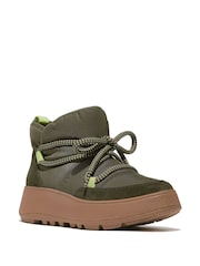FitFlop F-Mode Water Resistant Biofleece Mesh Flatform Snow Boots - Image 2 of 4