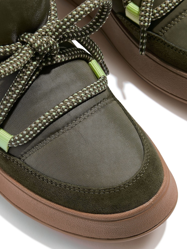 FitFlop F-Mode Water Resistant Biofleece Mesh Flatform Snow Boots - Image 3 of 4