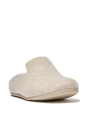 FitFlop Chrissie II Haus E01 Felt Cream Slippers - Image 3 of 5