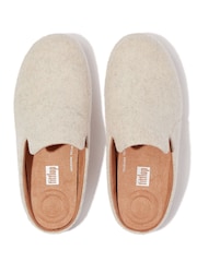 FitFlop Chrissie II Haus E01 Felt Cream Slippers - Image 4 of 5