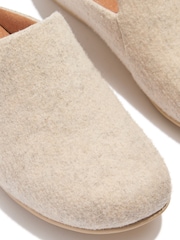 FitFlop Chrissie II Haus E01 Felt Cream Slippers - Image 5 of 5