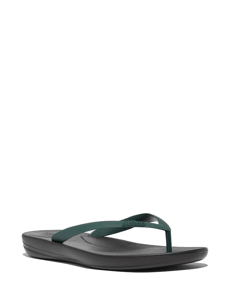 Schwarz Chrom - FitFlop™ iQushion™ Ergonomic Zehentrennersandale - Bild 2 von 5