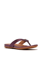 Fitflop Gracie Metallic Leather Flip Flops - Image 3 of 5