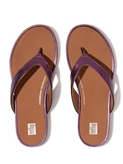 Fitflop Gracie Metallic Leather Flip Flops - Image 4 of 5
