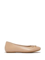 FitFlop Cream Delicato Bow Soft Leather Ballet Flats - Image 2 of 5