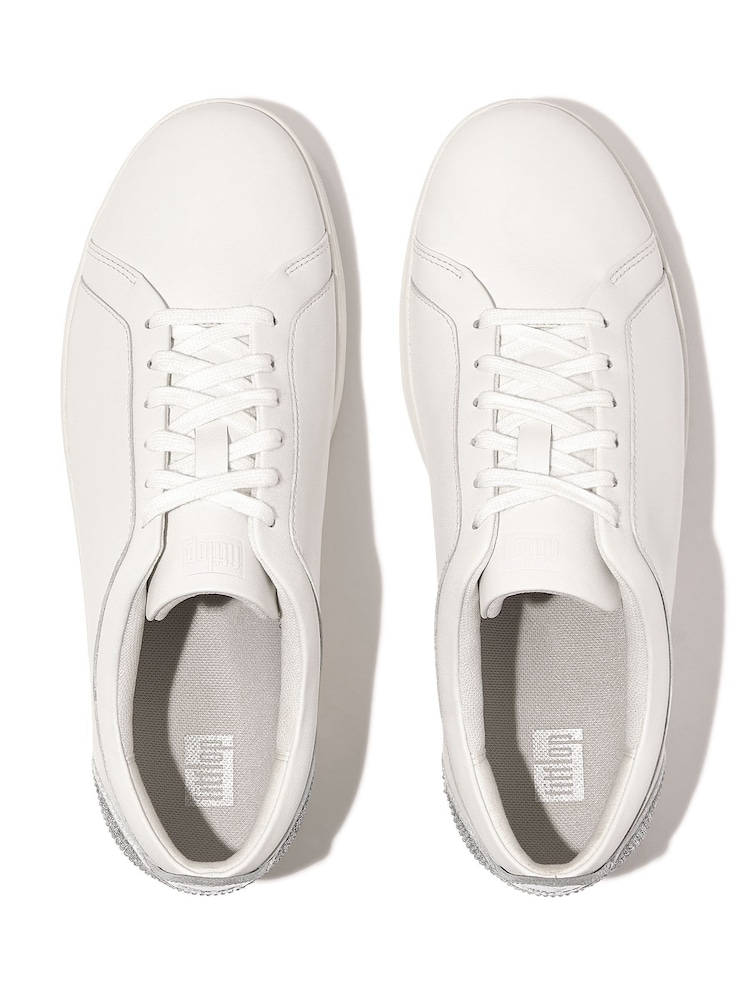 FitFlop Rally Crystal Backtab Leather Sneakers - Image 5 of 6