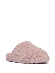 Fitflop IQushion D-Luxe Padded Teddy Mule Slippers - Image 3 of 5